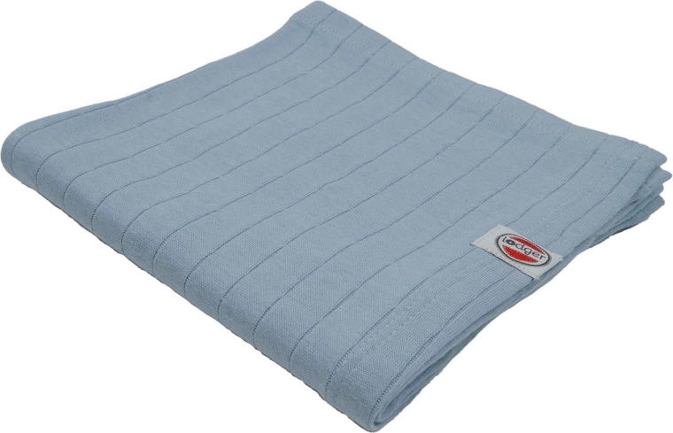 Lodger zavinovacia plienka z organickej bavlny Solid blue fogg 70 × 70 cm - 1 kus