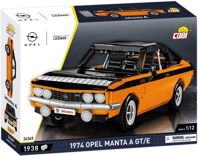 Cobi Opel Manta A GT/E 1974 stavebnica auta v mierke 1:12 (1938 dielikov)