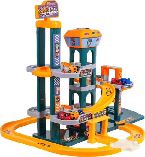 Mega parkovisko modré so zvukom a svetlom