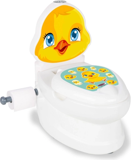 Detský nočník JAMARA Chick so zvukom splachovania a držiakom toaletného papiera