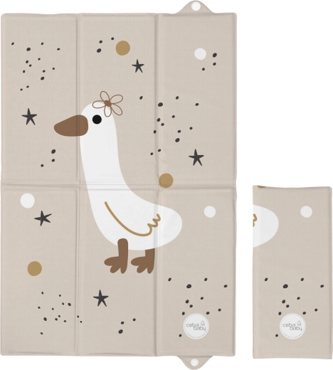Ceba Baby cestovná prebaľovacia podložka basic star duck 60 × 40 cm