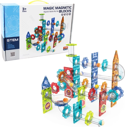 Magnetická guľôčková dráha Sparkys 113 dielov