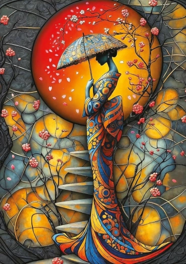 Puzzle Sakurový dážď 1000 dielikov ART PUZZLE