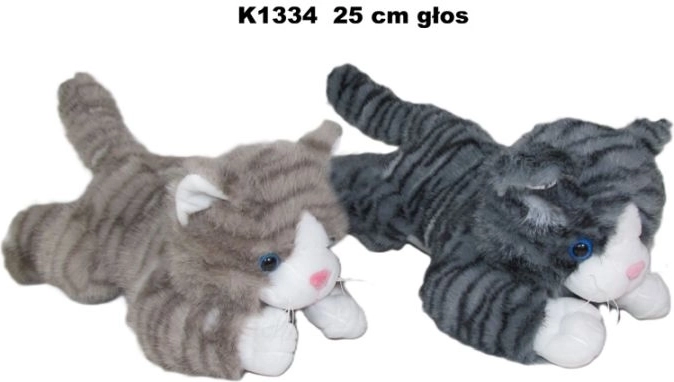 Ležiaca mačka so zvukom 25 cm – 1 kus