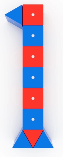 Drevené magnetické kocky WABI 120 ks s pohyblivými magnetmi