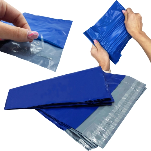 Modré poly poštové obálky A3 310 × 420 mm, balenie 50 ks