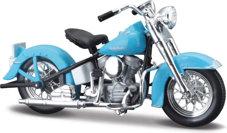 Maisto Harley-Davidson 1953 FL Hydra Glide 1:18 svetlomodrá