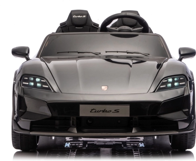 Detské elektrické auto PORSCHE Taycan Turbo S, čierne