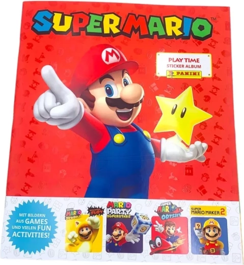 Zberateľský album na nálepky Super Mario Play Time