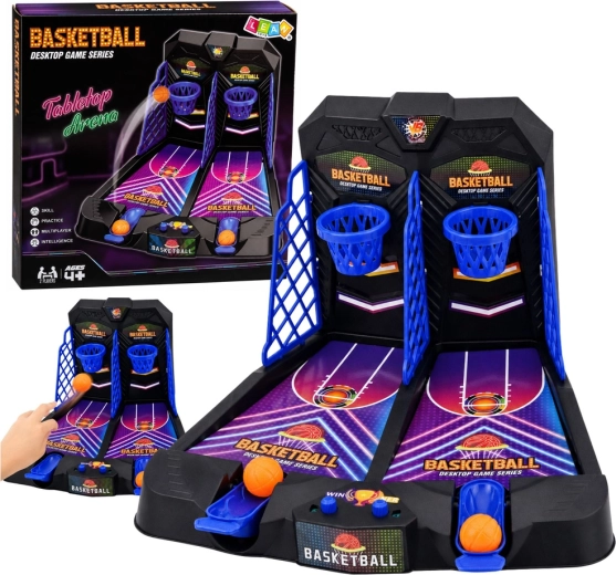 Mini stolný basketbal – dvojitá arkádová hra pre 2 hráčov - 1 kus