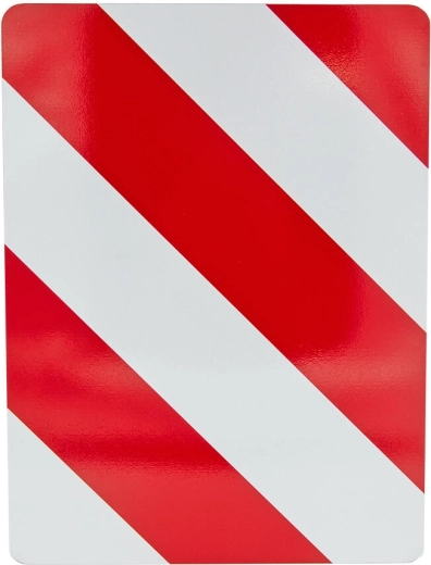 Reflexná výstražná tabuľa 30 × 40 cm ľavá hliníková