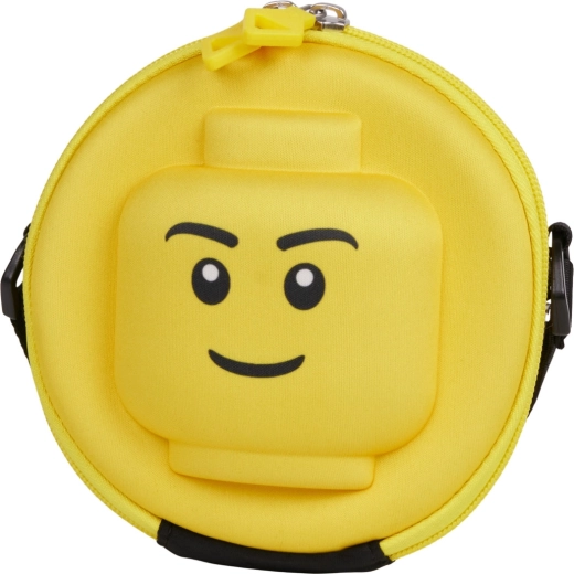 Kruhová 3D crossbody taška Lego Minifigures Heads