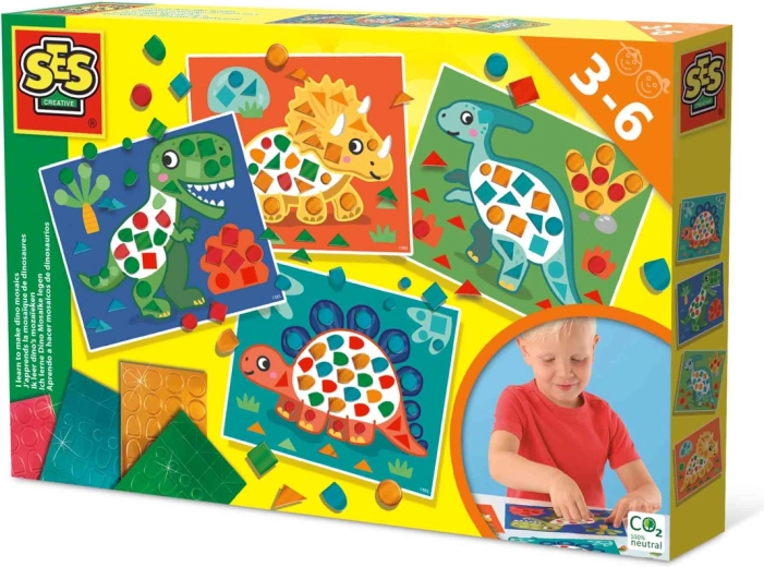 SES Creative mozaika s dinosaurami pre najmenších