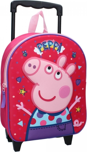 3D cestovný batoh na kolieskach Peppa Pig