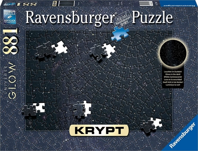 Ravensburger puzzle Krypt Universe Glow 881 dielikov