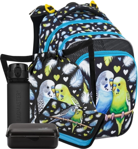Bagmaster beta 25 a veľký školský set pre prvákov papagáj