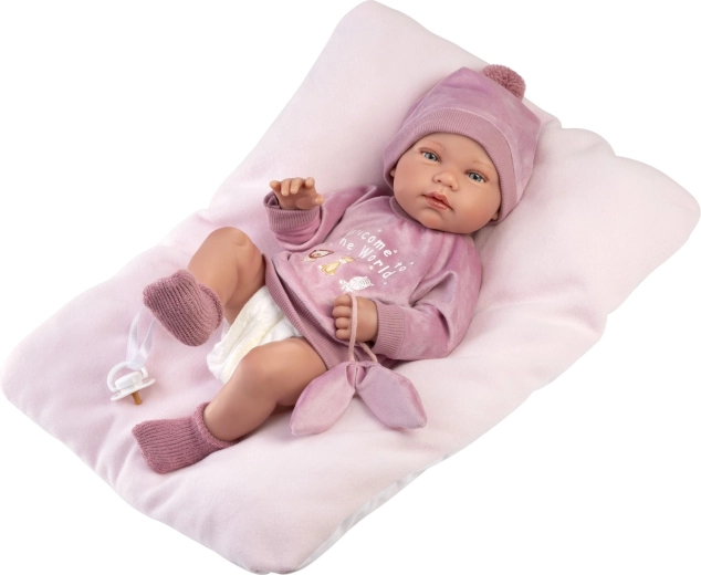 Llorens New Born dievčatko – realistická bábika bábätko 43 cm