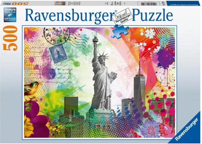 Pohľadnica z New Yorku – puzzle 500 dielikov Ravensburger