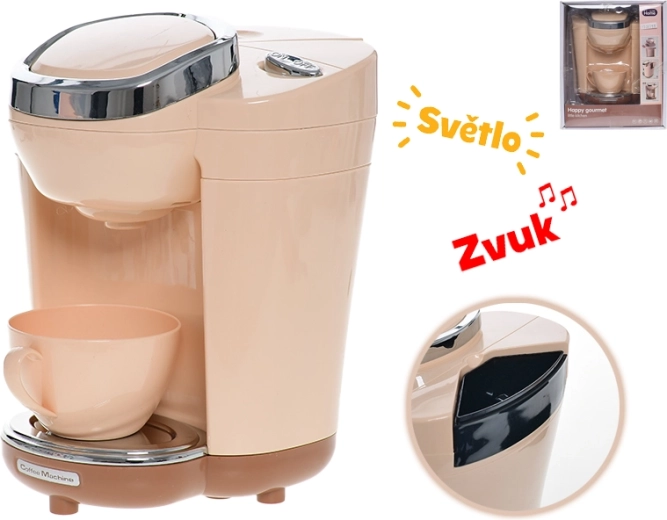 Detský kávovar so svetlom a zvukom na batérie 18,5 cm
