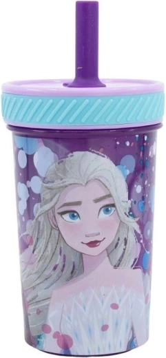 Stor bezpečný detský téglik so slamkou Disney Frozen 370 ml