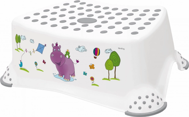 Stúpenok k WC/umývadlu "Hippo", Biela