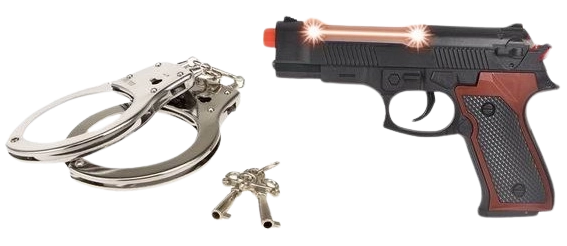 Policajná pištoľ s putami