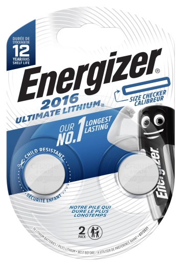 Energizer Ultimate Lithium CR2016 gombíkové batérie 2 ks