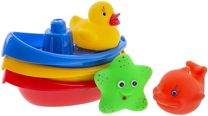 Lodičky so zvieratkami do kúpeľa, sada 6 ks