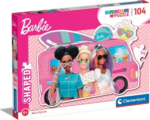 Puzzle 104 dielikov shaped barbie