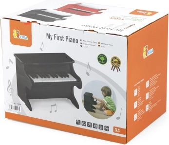 Drevené detské piano s klávesmi