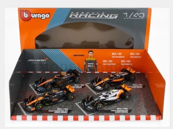 Bburago Formula Racing F1 McLaren Team 1:43 – 4 ks