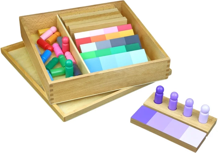 Moyo Montessori tieňovanie farieb – figúrky a doštičky