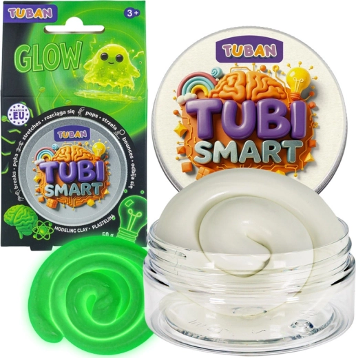 Tubi Smart svietiaca plastelína Glow