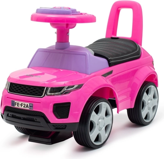 Detské odrážadlo SUV Baby Mix Prime ružové s koženkovým sedadlom