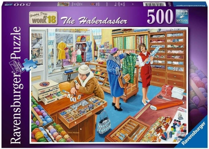 Ravensburger puzzle Happy Days at Work: galantéria 500 dielikov