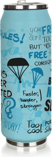 Termoska plechovka Be Cool Teenager Boys 430 ml modrá