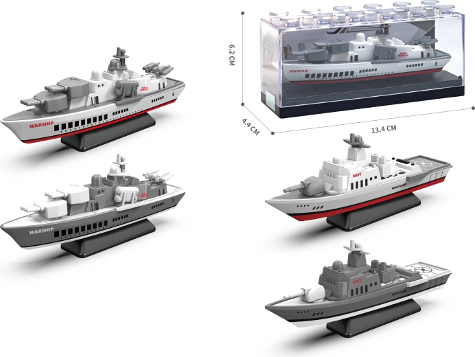 Kovový model vojnovnej lode 1:64 – viac variantov
