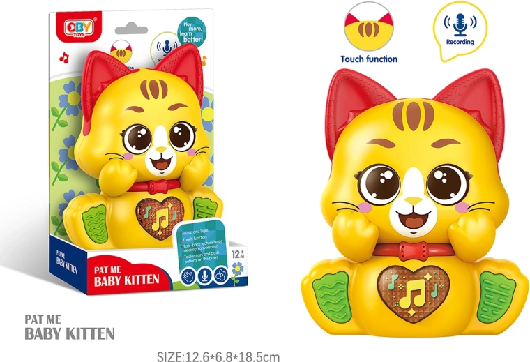 Hovoriaca mačka so svetelnými a zvukovými efektmi 12 cm