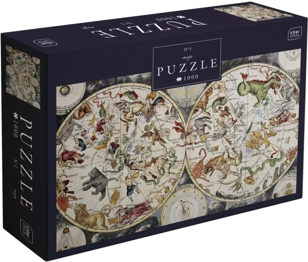 Interdruk Puzzle mapy 1: Znamenia zverokruhu 1000 dielikov