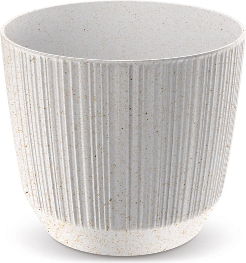 Kvetináč Ryfo Eco Wood 14,6 cm – biely