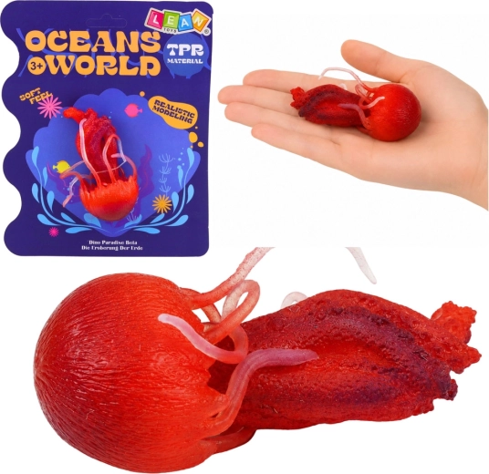 Gumová figúrka medúzy – realistické morské zviera 9 cm