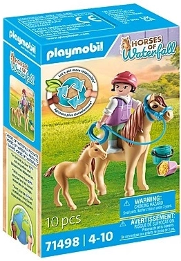 PLAYMOBIL Horses: dieťa s poníkom a žriebäťom