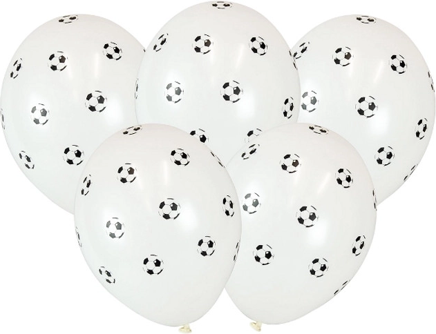 Balóniky s potlačou futbalovej lopty