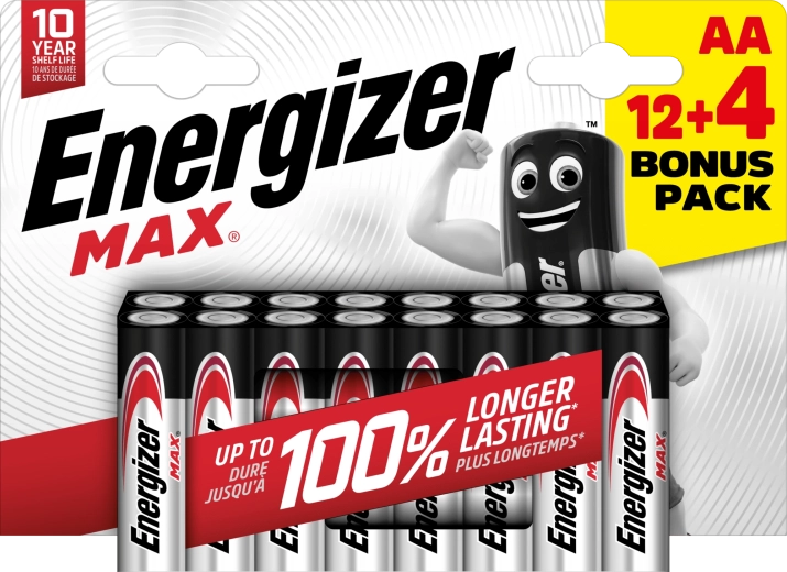 Energizer Max AA alkalické batérie 16 ks