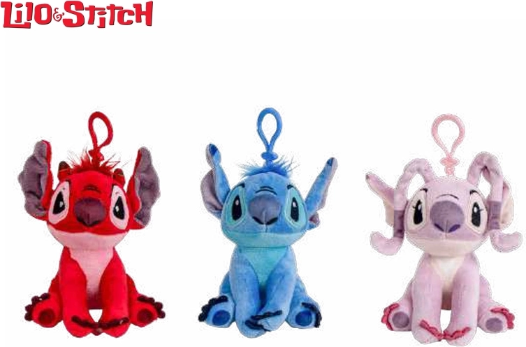 Disney Lilo & Stitch plyšový prívesok na kľúče 12 cm (3 druhy)