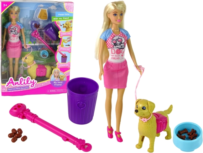 Bábika so psíkom a kŕmením ANLILY