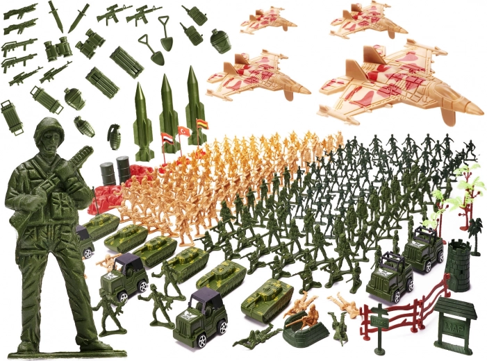 Zberateľská sada vojenských figúrok 307 ks