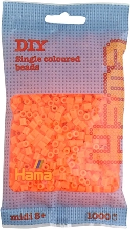 Hama Midi zažehľovacie koráliky oranžové 1000 ks