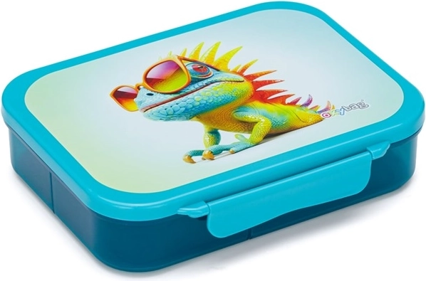 Box na desiatu s priehradkami Crazy Animals – chameleón