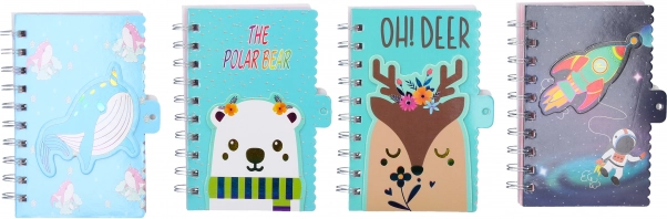 Špirálový blok linajkový 9x14 cm